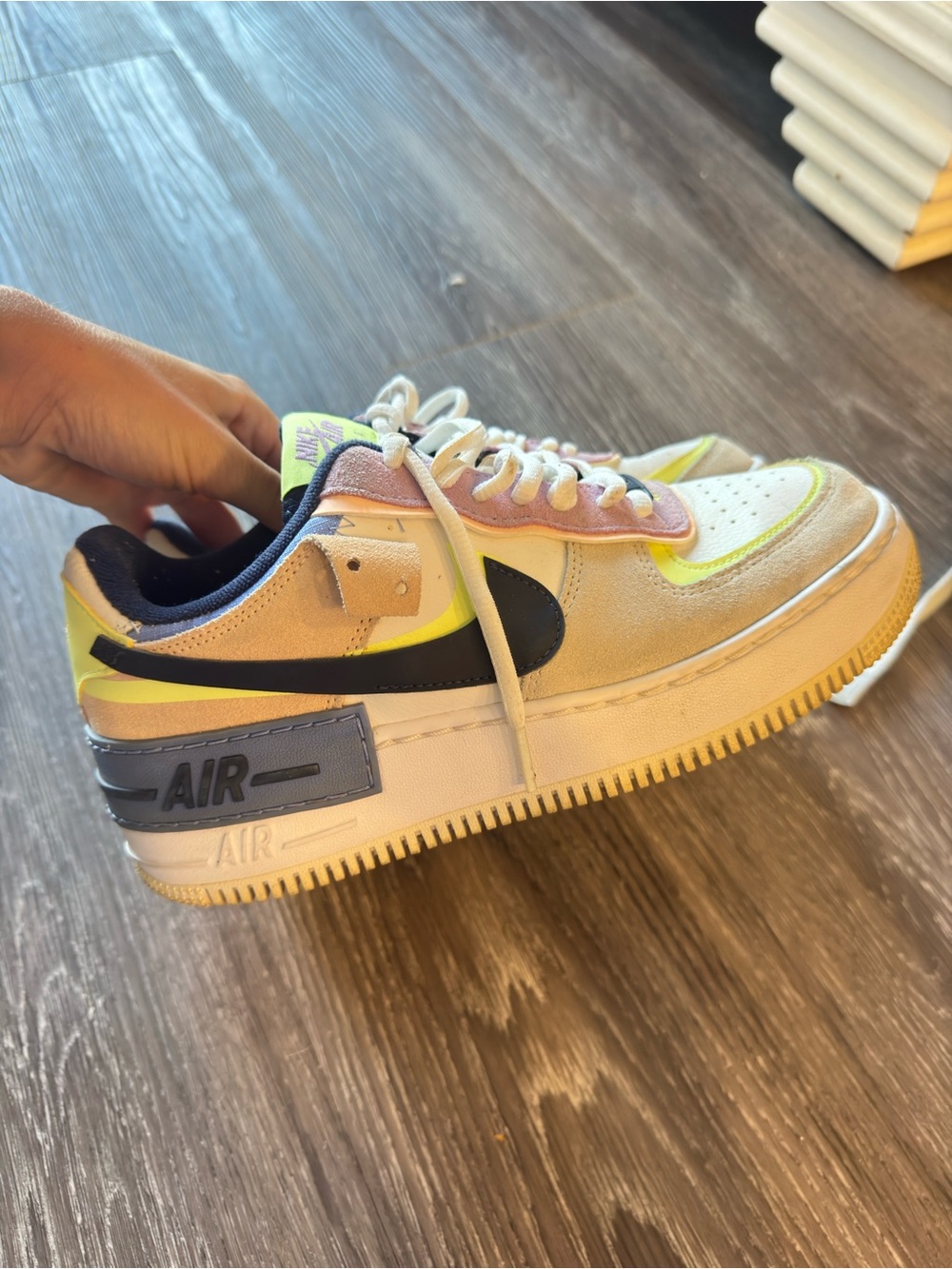 Nike Multicolor Low-Top Sneaker with Black Swoosh